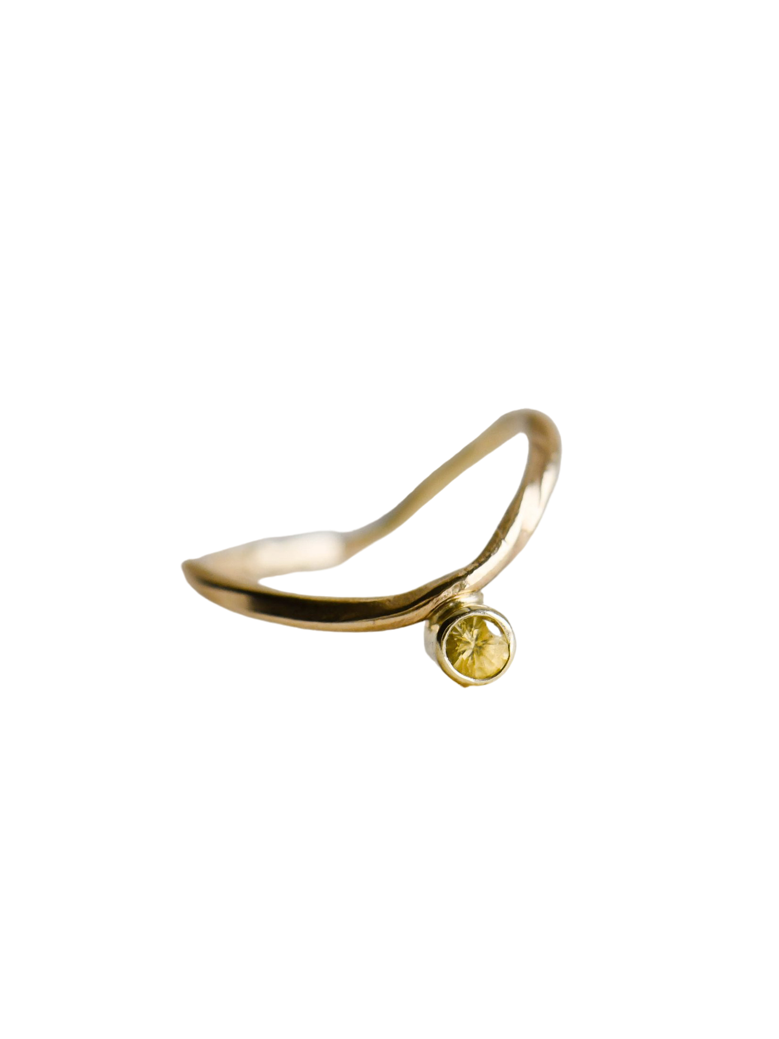 Vague vriellée gold ring